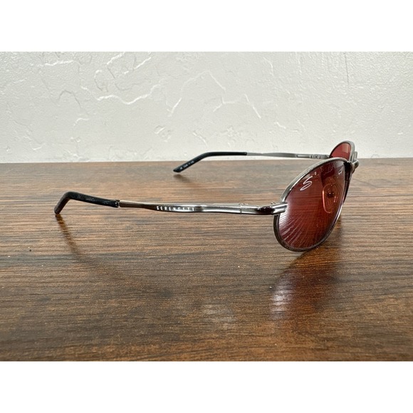 Serengeti Other - Serengeti Hurikanu 6669 Sunglasses Gunmetal Red Lens Made in Italy Oval Wrap
